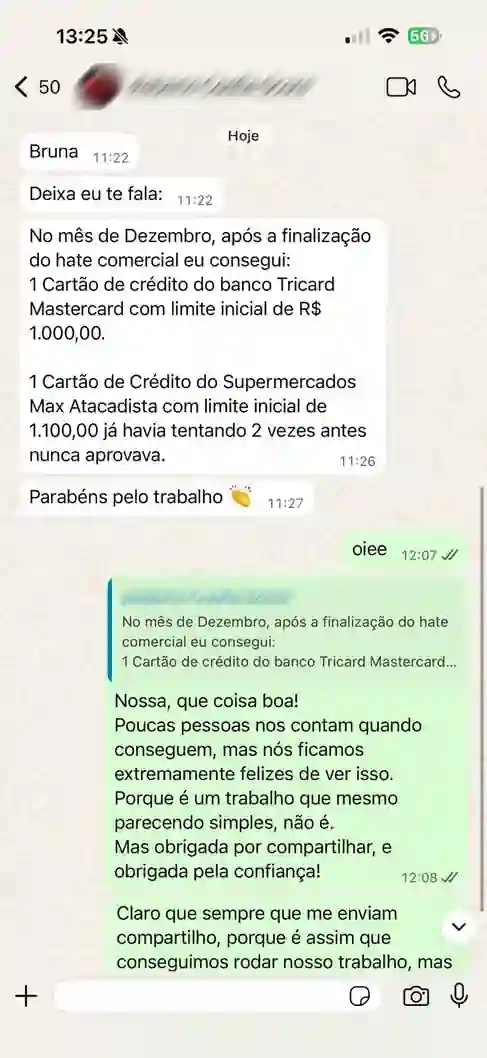 Relato de cliente sobre a clareza do diagnóstico do Raio-X do CPF